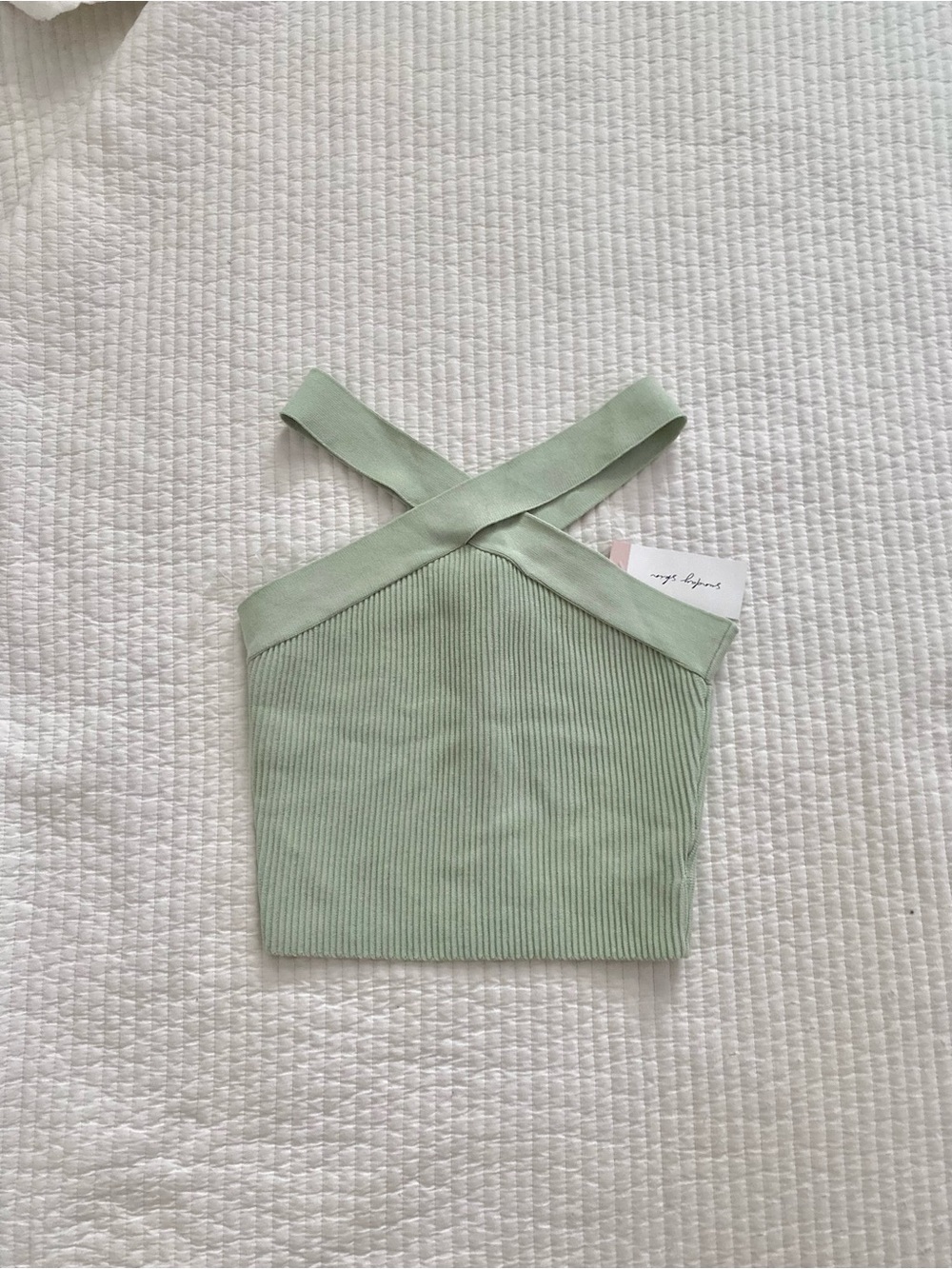 New with tags sage mint green Sunday Skin tank top